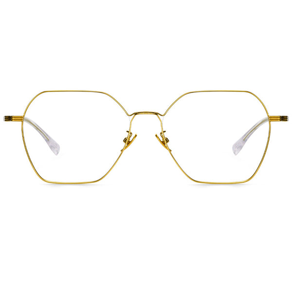 Geometric Glasses A2494 - Wide Frames for Men with Larger Heads