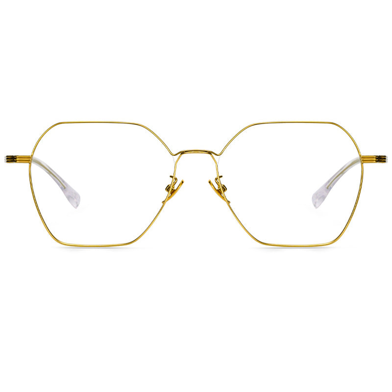 Geometric Glasses A2494 - Wide Frames for Men with Larger Heads