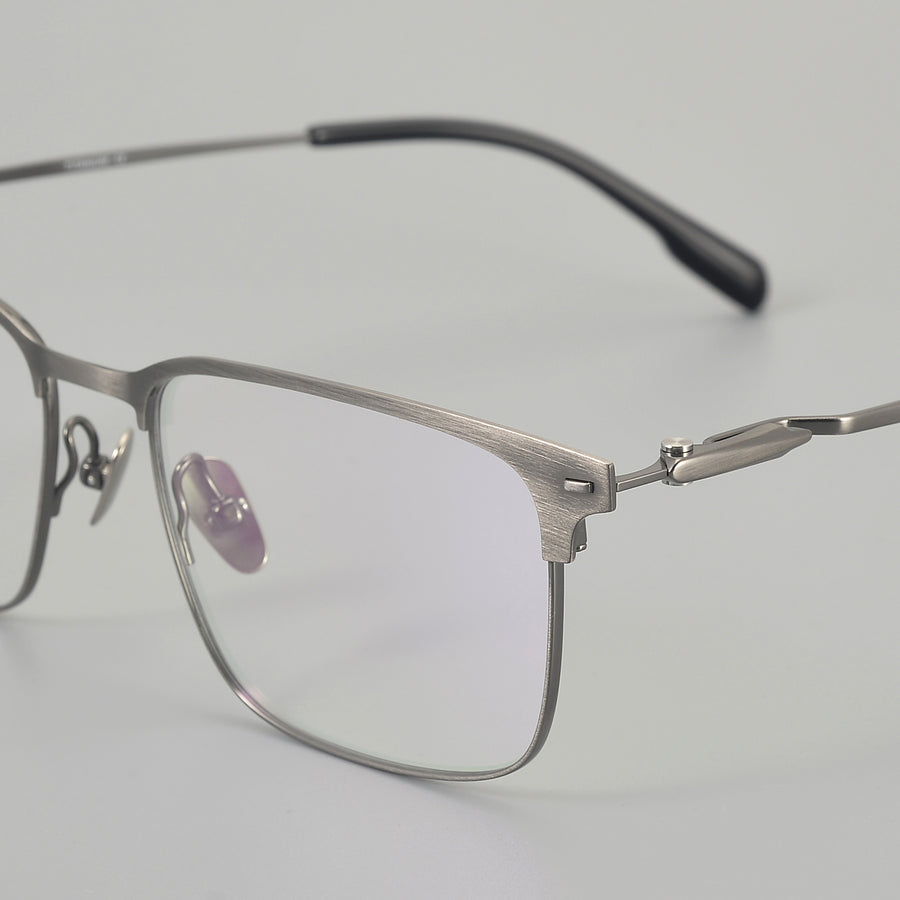Square Glasses EF1121 - Wide Frames for Men with Larger Heads