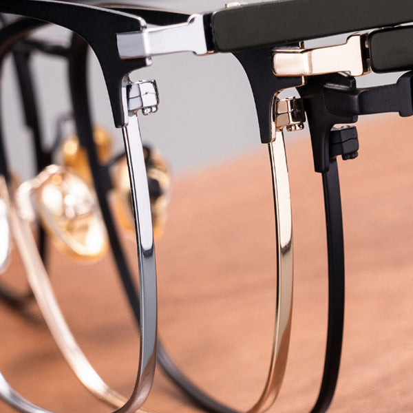 Square Glasses A1042 - Wide Frames for Men with Larger Heads