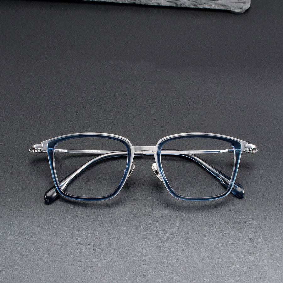 Square Glasses EF1096 - Wide Frames for Men with Larger Heads