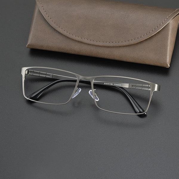 Rectangular Glasses EF1049 - Wide Frames for Men with Larger Heads