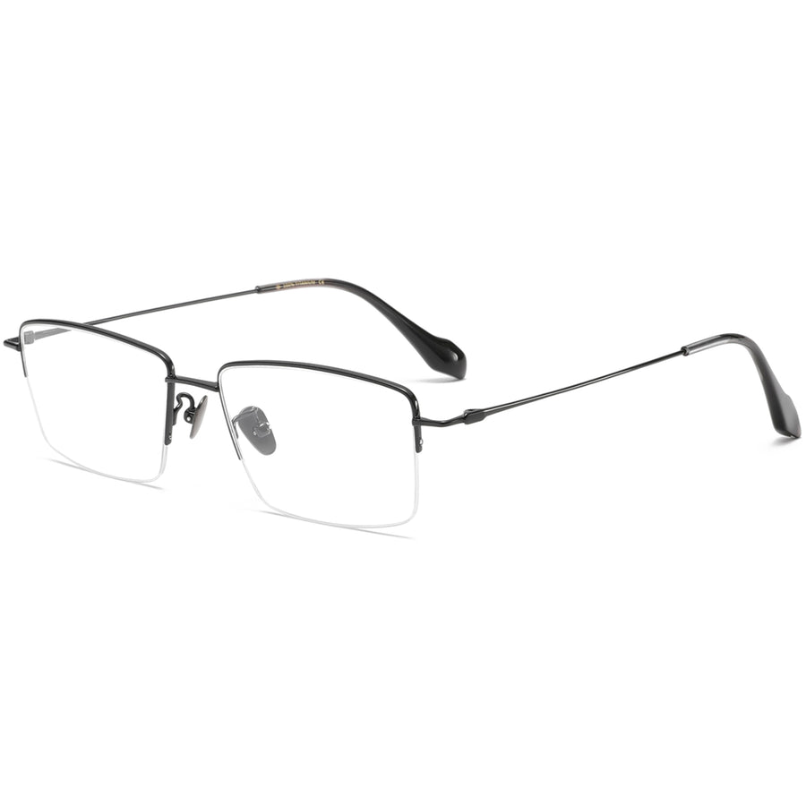 Rectangle Glasses EF1138 - Wide Frames for Men with Larger Heads