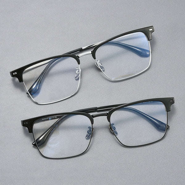 Browline Glasses EF1083 - Wide Frames For Men With Larger Heads