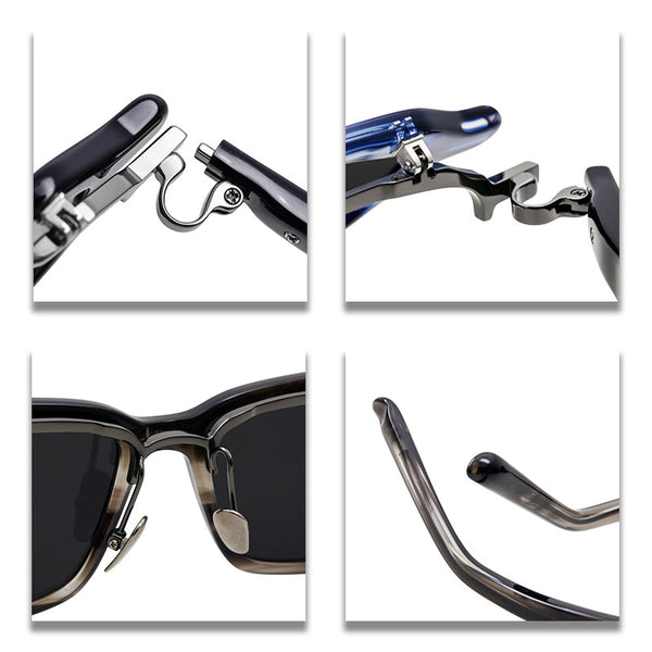 Rectangle Flip Up Sunglasses GCS1128
