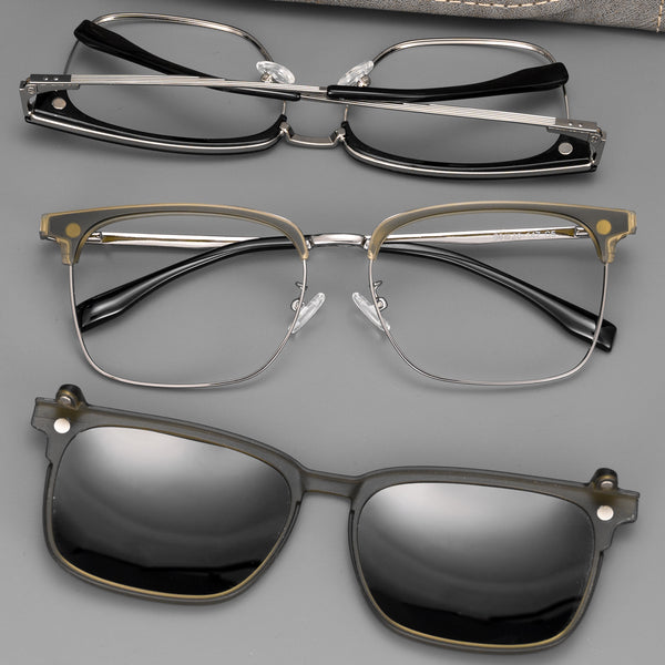 Browline Glasses EF1093 - Wide Frames for Men with Larger Heads