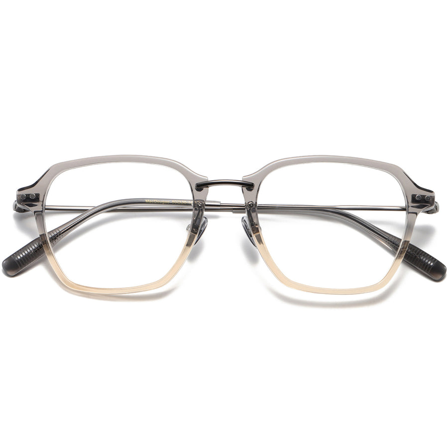 Square Glasses EF1139 - Wide Frames for Men with Larger Heads