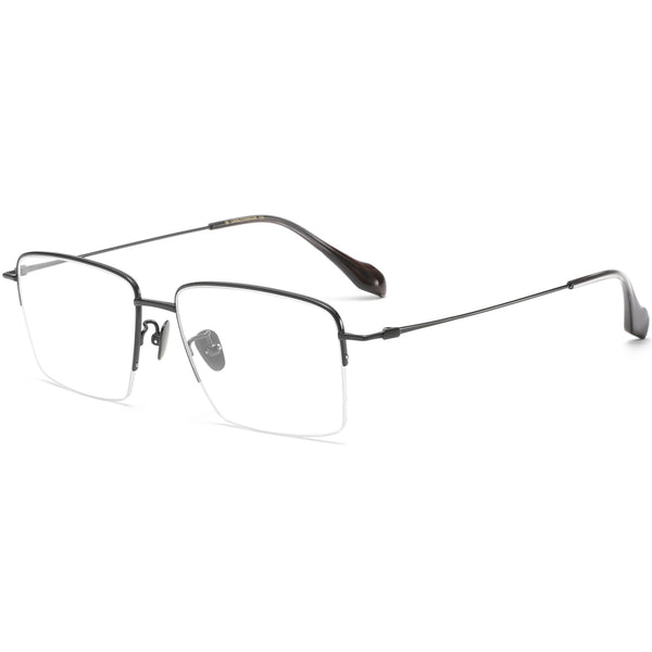Square Glasses EF1137 - Wide Frames for Men with Larger Heads