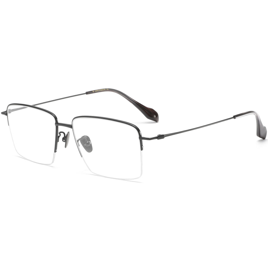Square Glasses EF1137 - Wide Frames for Men with Larger Heads