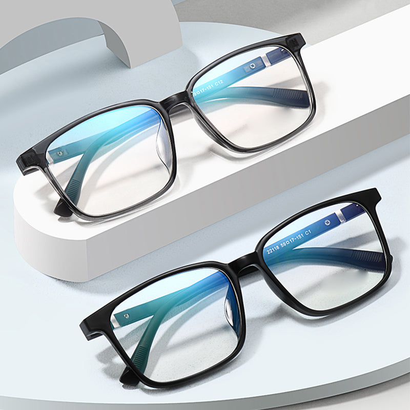 Rectangle Glasses EF1013 - Wide Frames for Men with Larger Heads