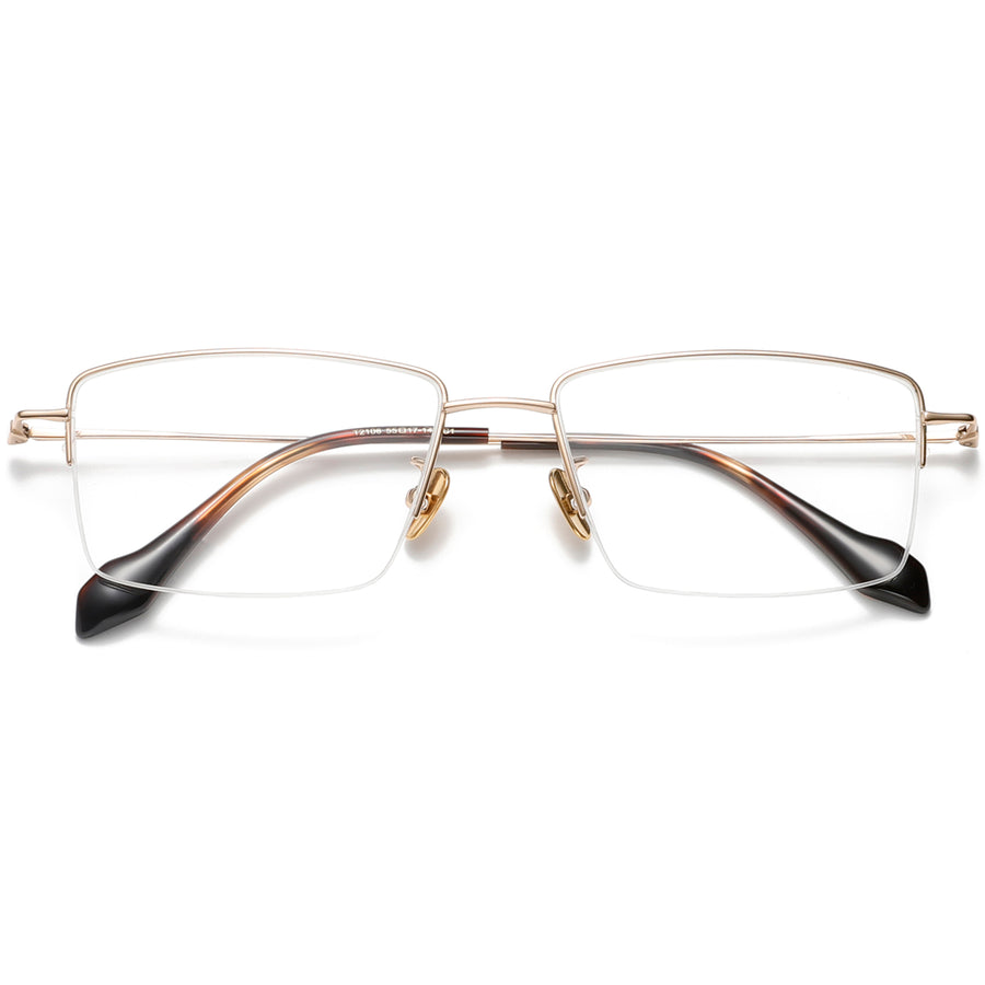 Rectangle Glasses EF1138 - Wide Frames for Men with Larger Heads