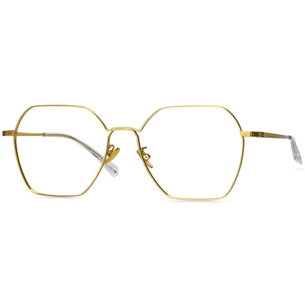 Geometric Glasses A2494 - Wide Frames for Men with Larger Heads