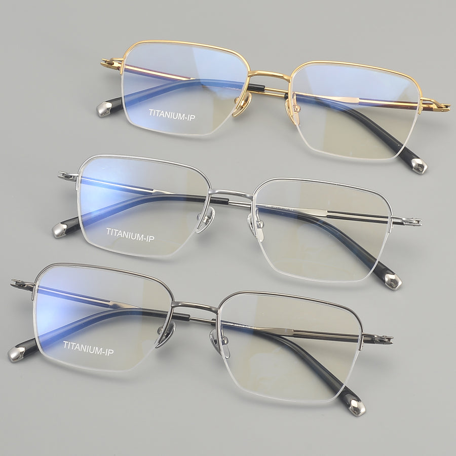 Square Glasses EF1127 - Wide Frames for Men with Larger Heads