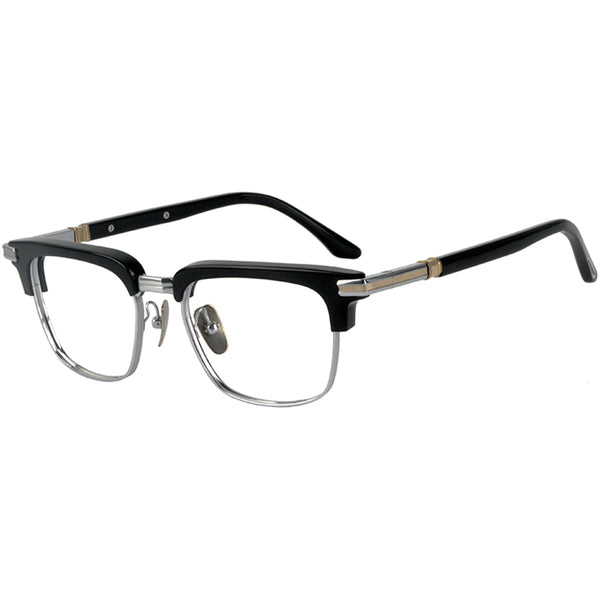 Browline Glasses EF1028 - Wide Frames for Men with Larger Heads