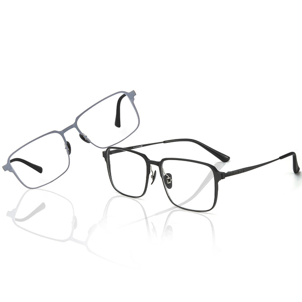 Square Glasses EF1183 - Wide Frames For Men With Larger Heads