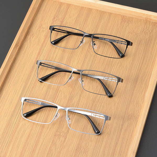 Rectangular Glasses EF1049 - Wide Frames for Men with Larger Heads
