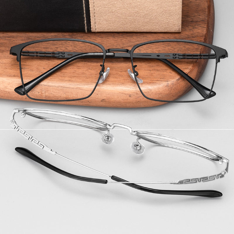 Rectangle Glasses EF1007 - Wide Frames for Men with Larger Heads