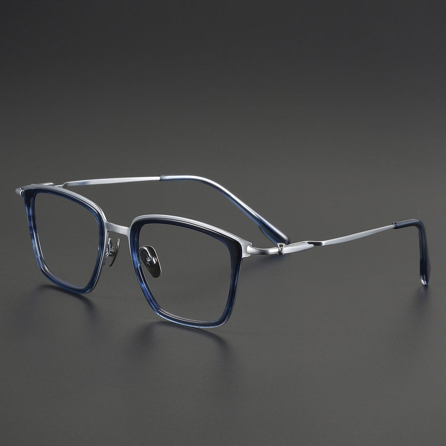 Square Glasses EF1096 - Wide Frames for Men with Larger Heads