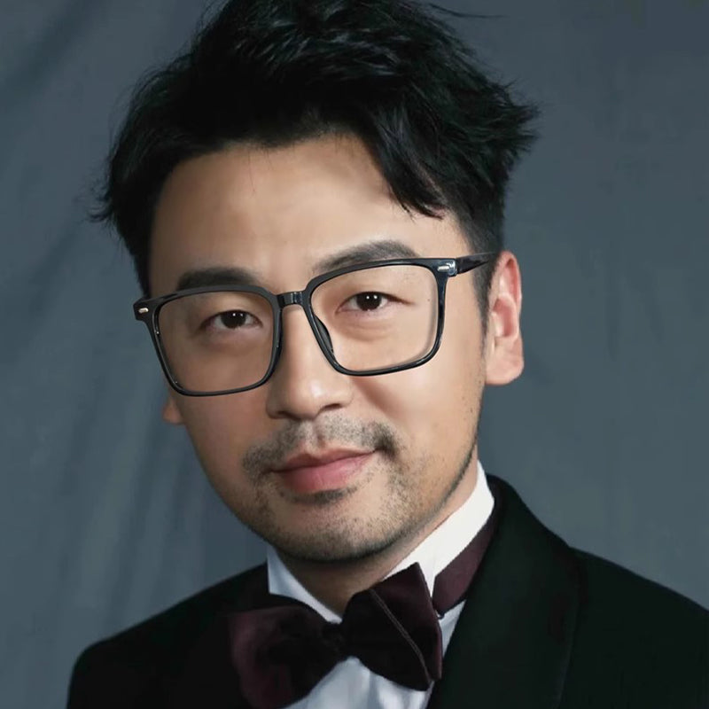 Square Glasses EF1037 - Wide Frames for Men with Larger Heads