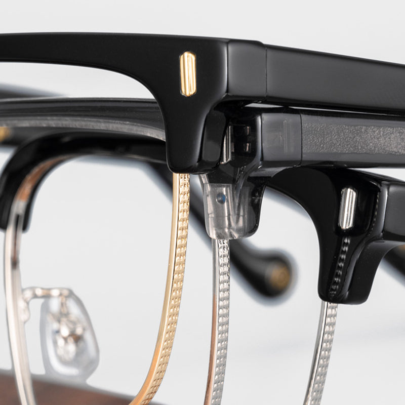 Browline Glasses A3914 - Wide Frames for Men with Larger Heads