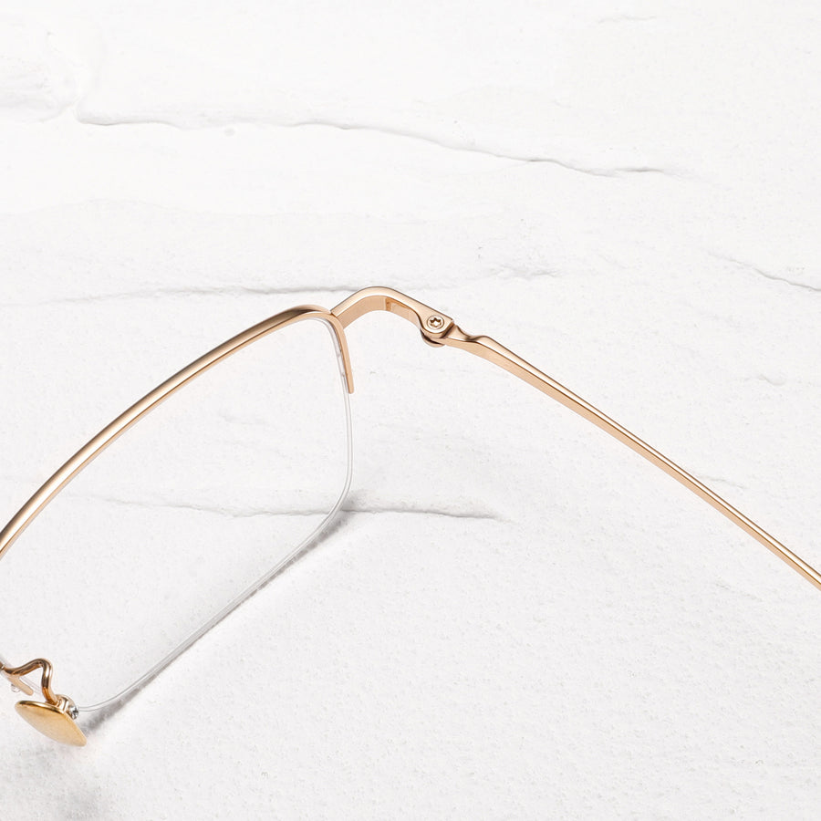 Square Glasses EF1136 - Wide Frames for Men with Larger Heads