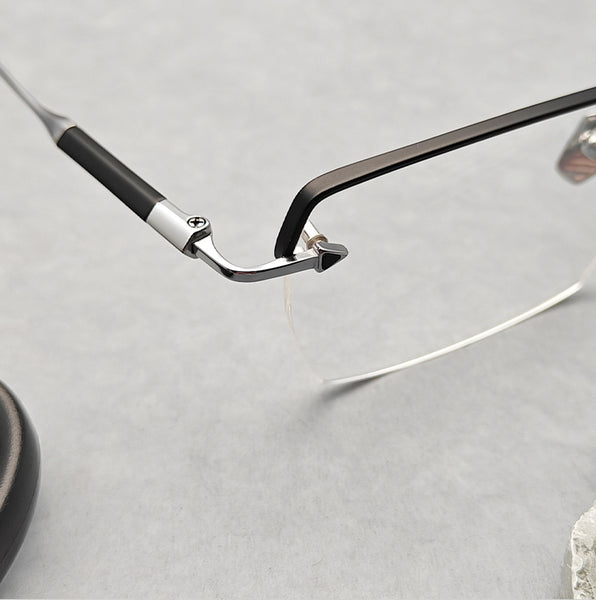 Rectangle Glasses EF1106 - Wide Frames for Men with Larger Heads