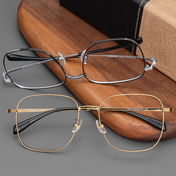 Square Glasses EF1004 - Wide Frames for Men with Larger Heads