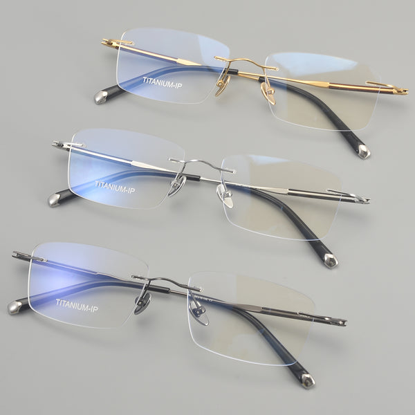 Rectangle Glasses EF1129 - Wide Frames for Men with Larger Heads