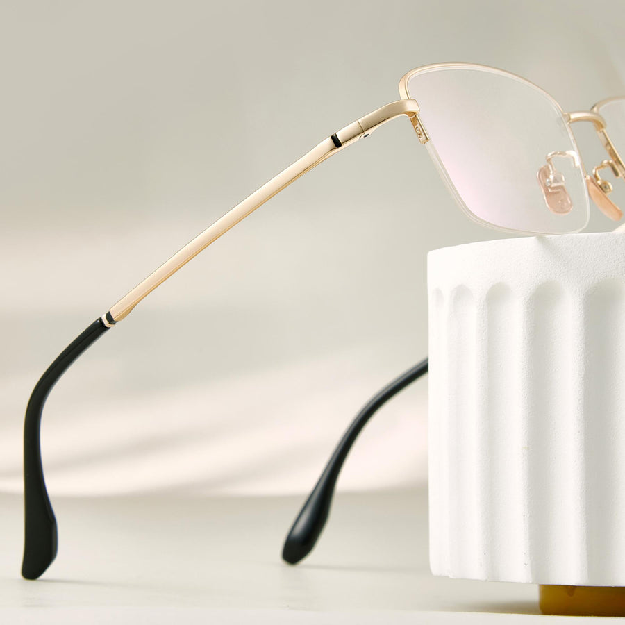 Rectangle Glasses EF1069 - Wide Frames For Men With Larger Heads