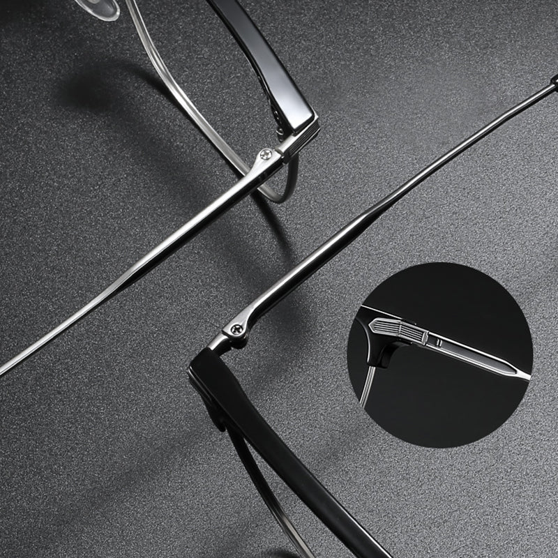 Browline Glasses EF1002 - Wide Frames for Men with Larger Heads