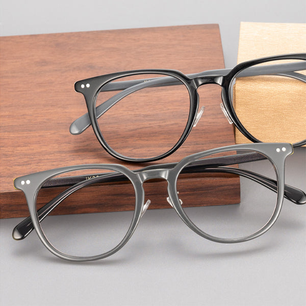 Round Glasses A1172 - Wide Frames for Men with Larger Heads