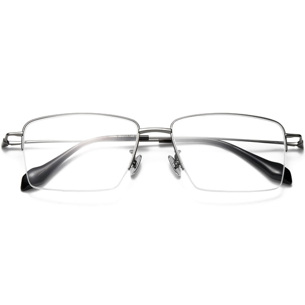 Square Glasses EF1137 - Wide Frames for Men with Larger Heads
