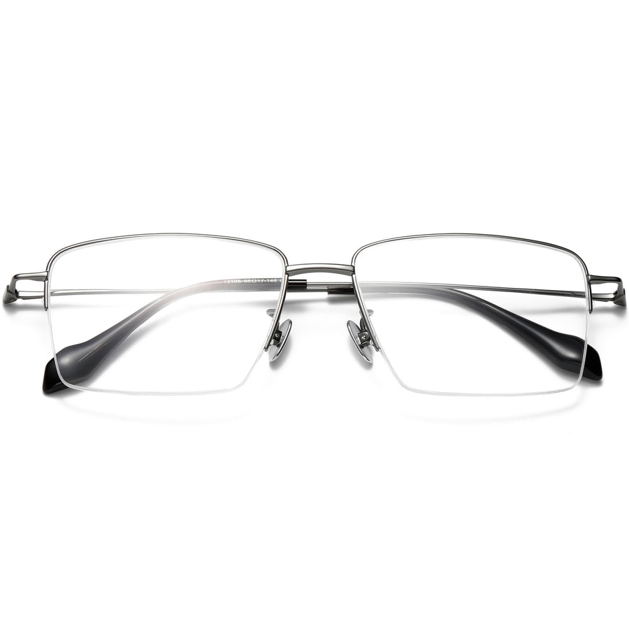Square Glasses EF1137 - Wide Frames for Men with Larger Heads