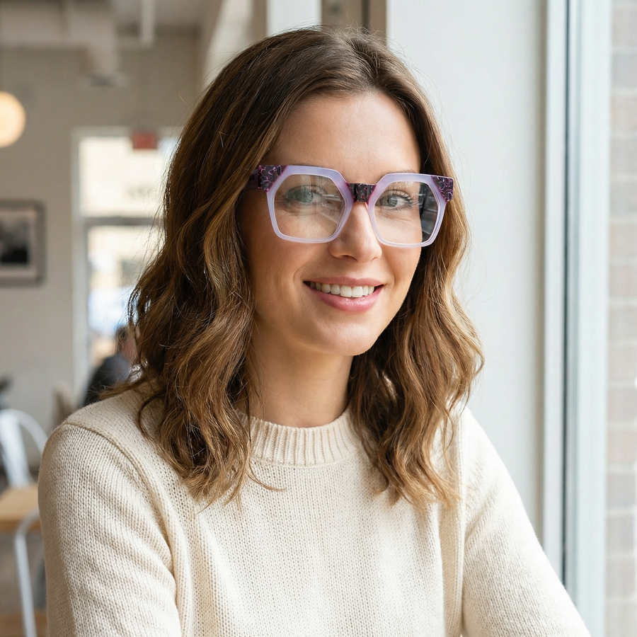 Square Glasses A3724