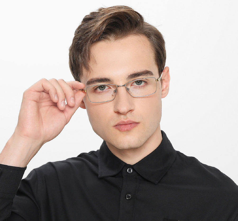 Rectangle Glasses MW1230 - Wide Frames for Men with Larger Heads