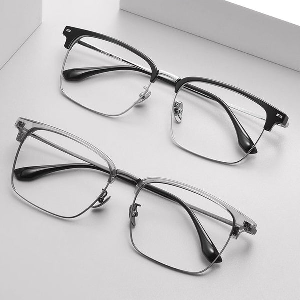 Browline Glasses EF1083 - Wide Frames For Men With Larger Heads