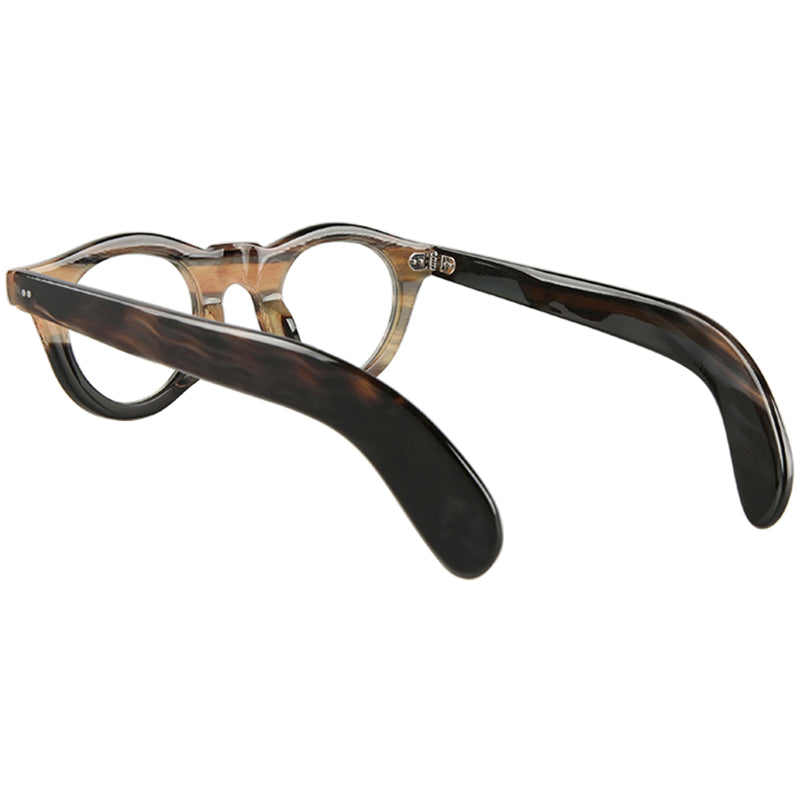 Buffalo Horn Round Glasses NJ1104