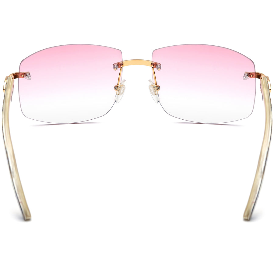 Buffalo Horn Square Sunglasses BRS1009