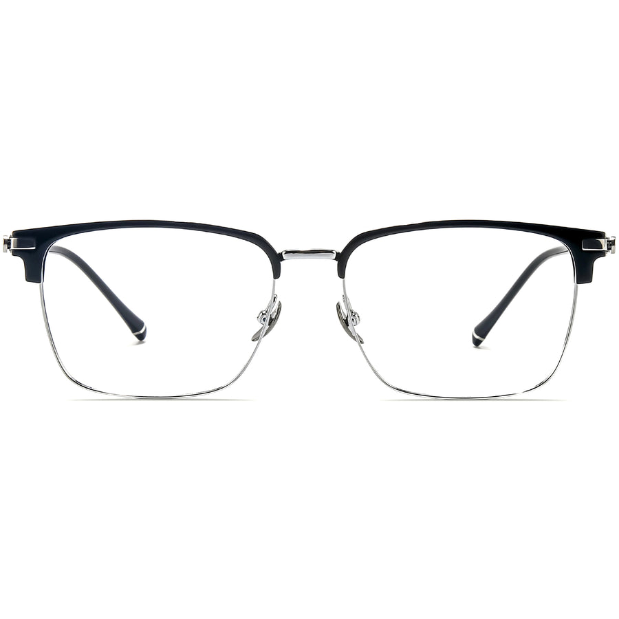 Browline Glasses EF1082 - Wide Frames For Men With Larger Heads