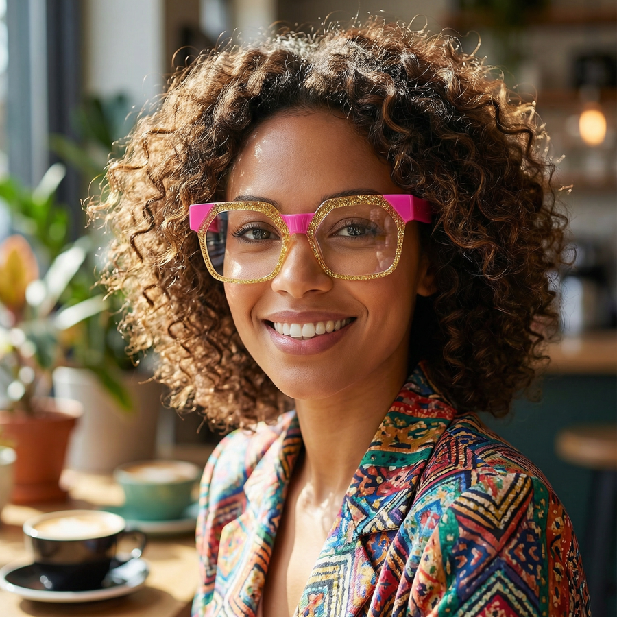 Square Glasses A3724