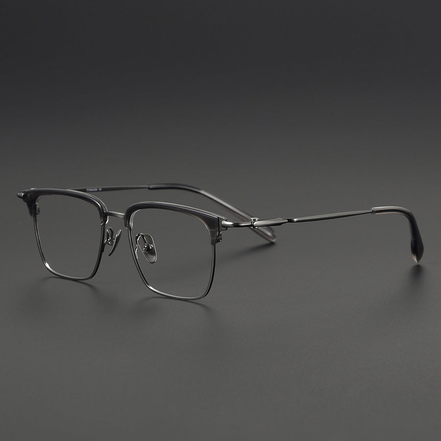 Browline Glasses EF1103 - Wide Frames for Men with Larger Heads