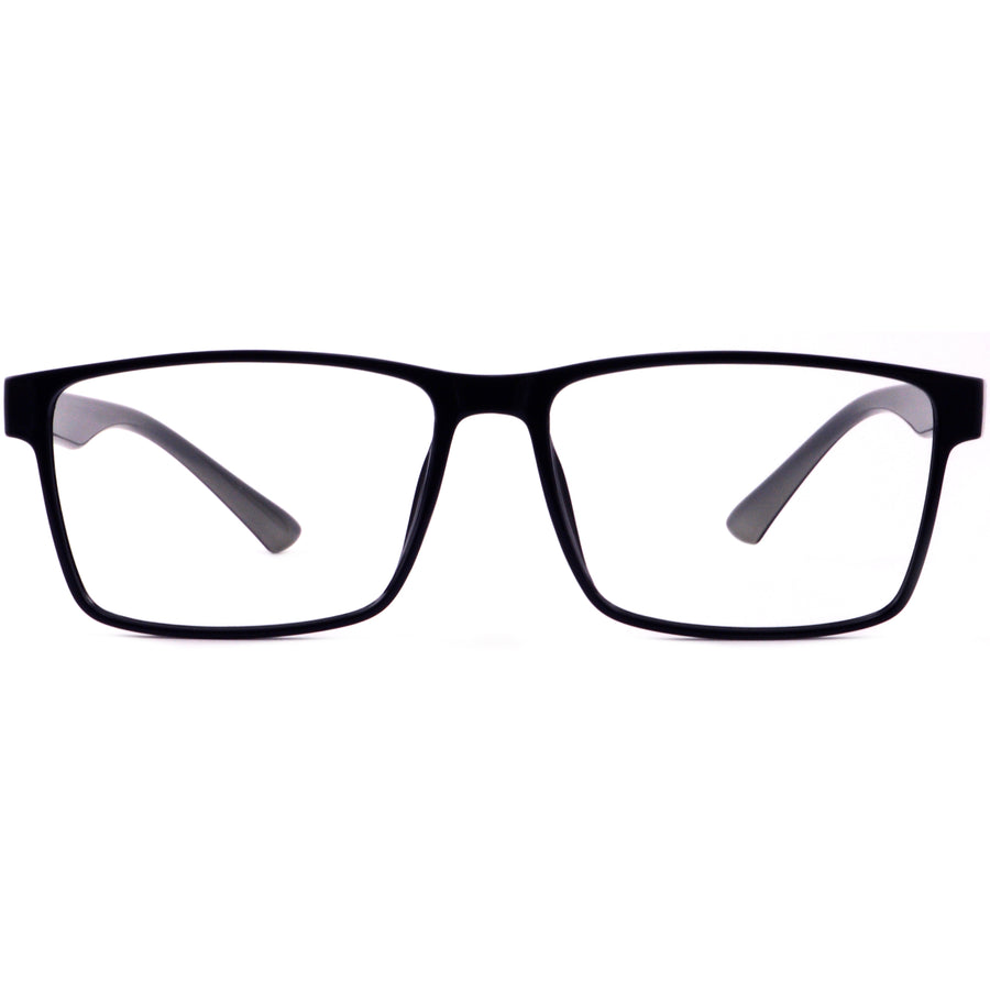 Rectangle Glasses A3918 - Wide Frames for Men with Larger Heads