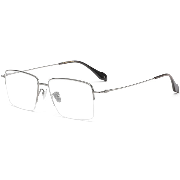 Square Glasses EF1137 - Wide Frames for Men with Larger Heads