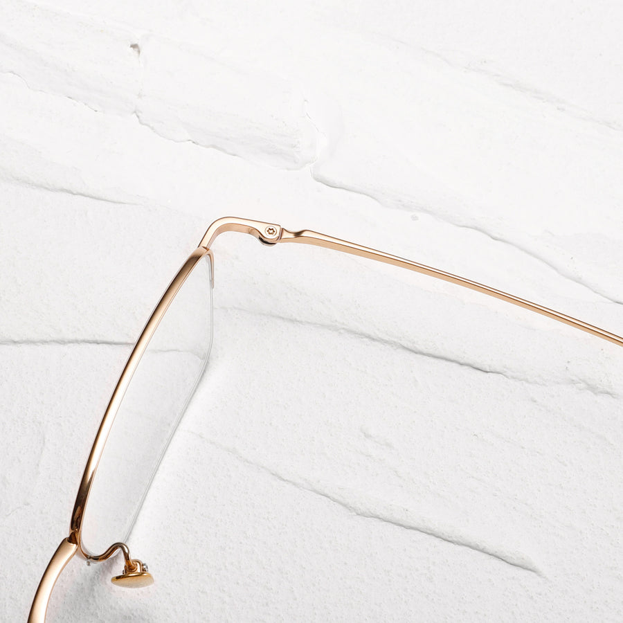 Square Glasses EF1133 - Wide Frames for Men with Larger Heads