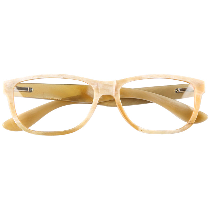 Buffalo Horn Rectangle Glasses NJ1136