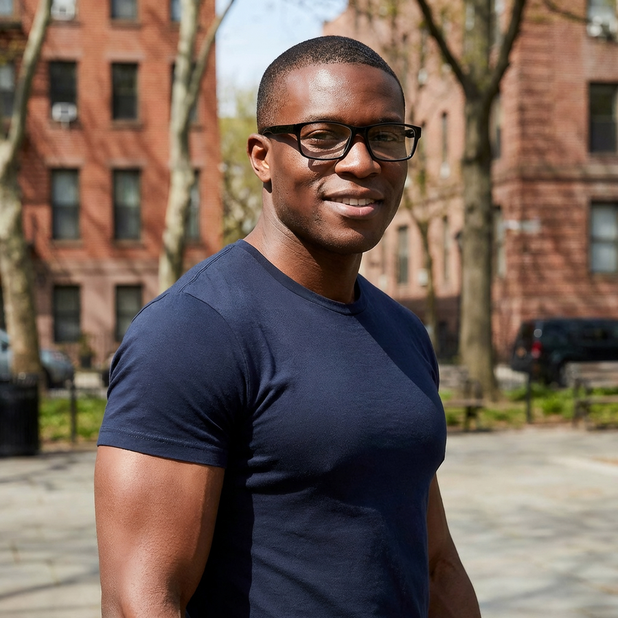 Rectangle Glasses EF1109 - Wide Frames for Men with Larger Heads