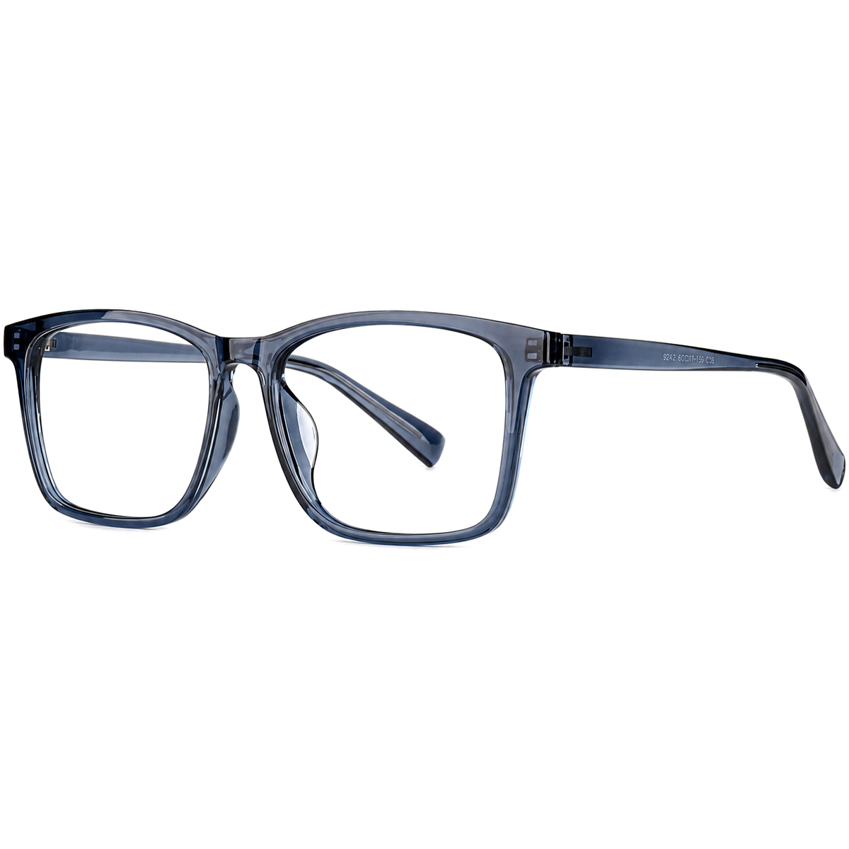 Square Glasses EF1040 - Wide Frames for Men with Larger Heads
