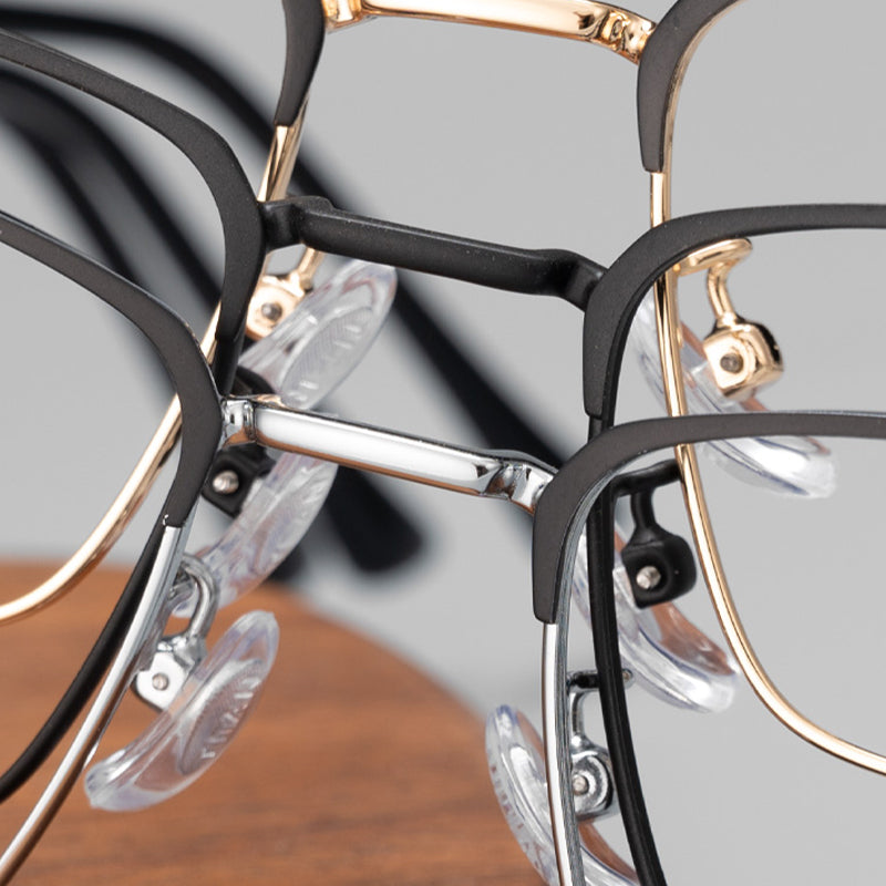 Rectangle Glasses EF1007 - Wide Frames for Men with Larger Heads