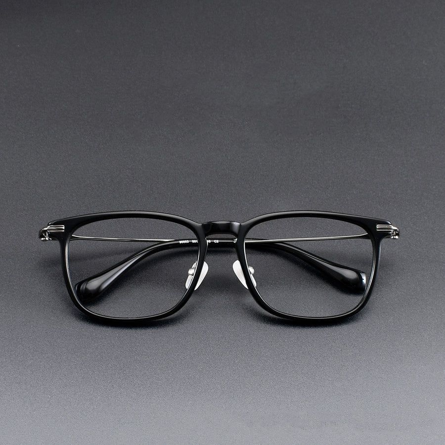 Square Glasses EF1101 - Wide Frames for Men with Larger Heads