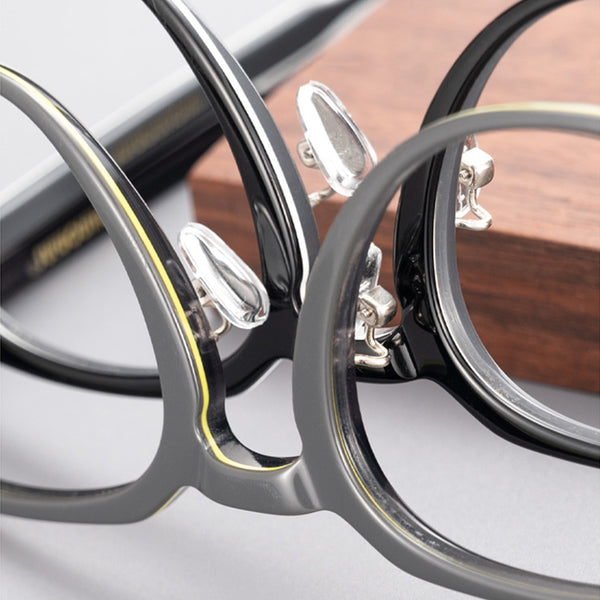 Round Glasses A1172 - Wide Frames for Men with Larger Heads